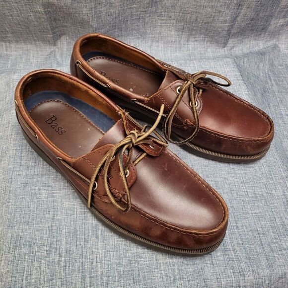 G.H. Bass Seafarer Classic Boat Shoes  Docksiders Caramel Brown Men's 10M - Picture 1 of 13
